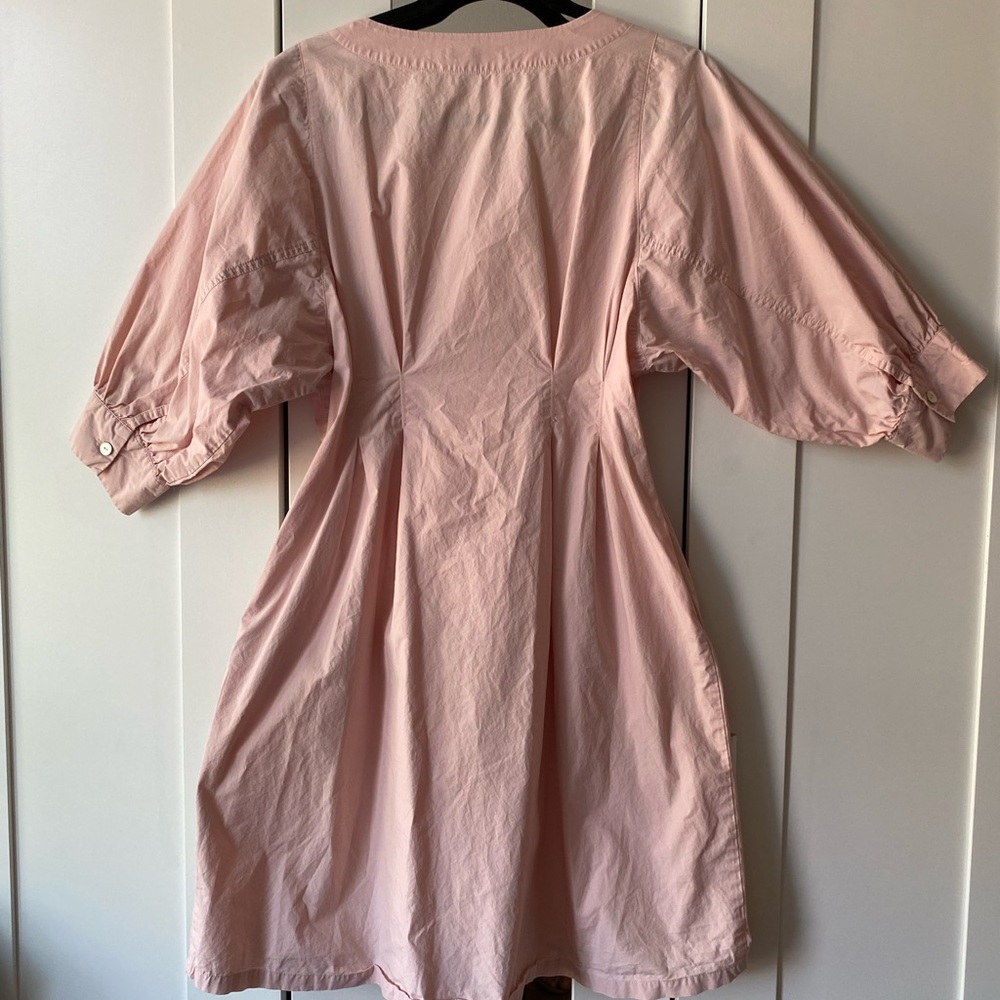 MEILLEUR MOMENT $223 Retail - Pink Button-Down V-Neck Women's Dress - Size M - Picture 6 of 10